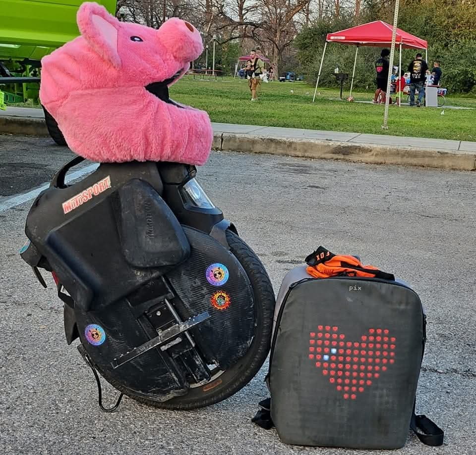 EUC riders exploring the city